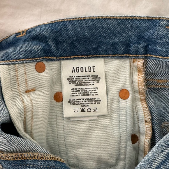Agolde Dee Denim Shorts - Picture 7 of 11